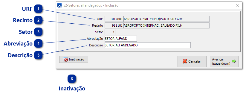 52 - Setores Alfandegados