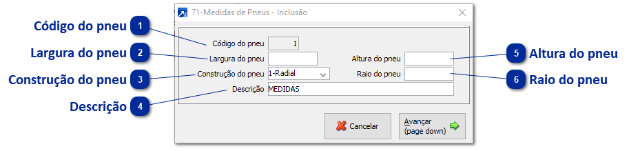 71 - Medidas de Pneus