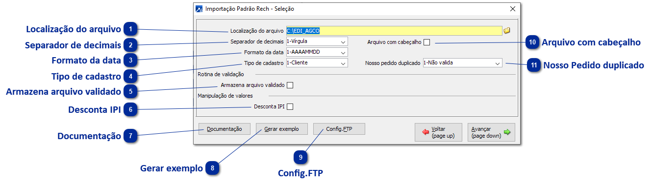 Validação dos Arquivos 