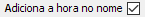 4. Adiciona a hora no nome