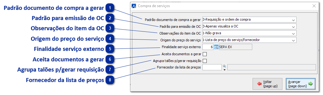Configurações da Empresa - Compra