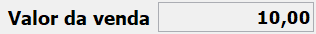 1. Valor da venda