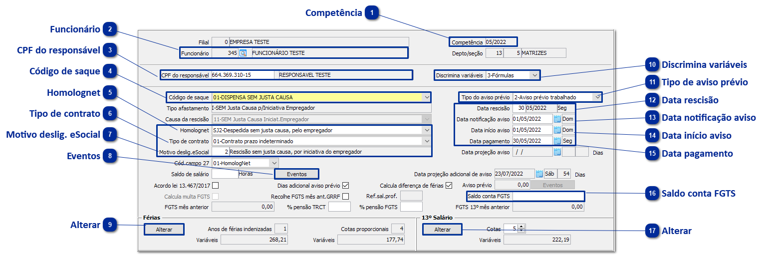 Rescisão Aviso Prévio trabalhado