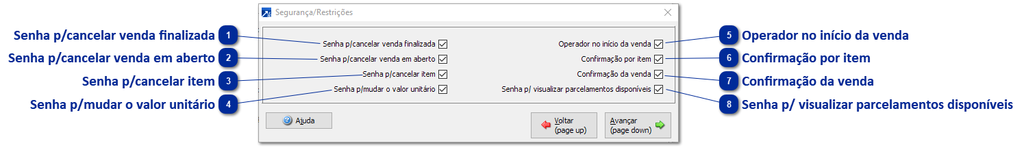 Segurança e Restrições