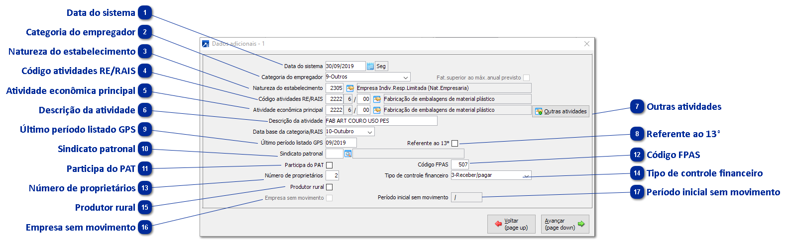 Botão Dados Adicionais 1