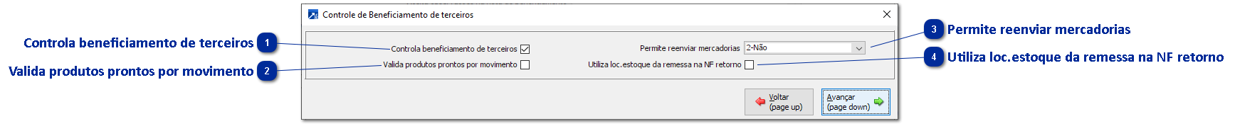 Controle de Beneficiamento de terceiros