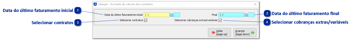 Exclusão do Cálculo dos Contratos