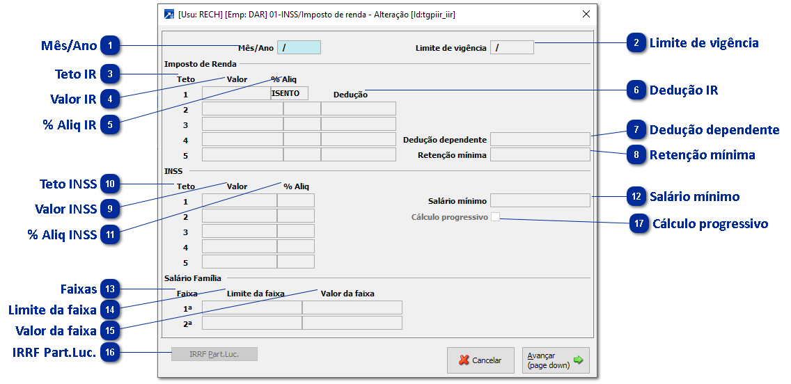 INSS/Imposto de Renda
