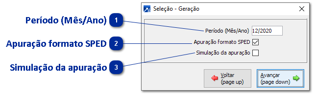 Gerar Apuração PIS/COFINS