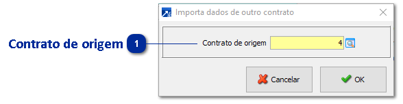 Importação de Dados de Outro Contrato
