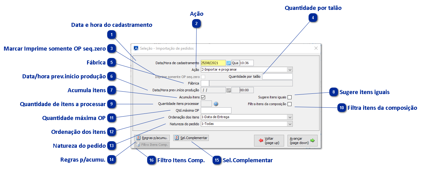 Importação de Pedidos do Faturamento