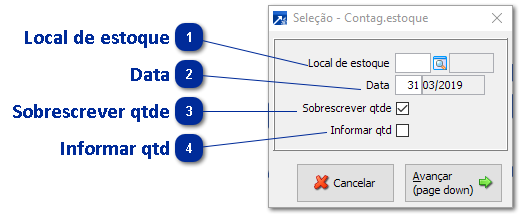 Importando Digitação de Inventário Via Coletor