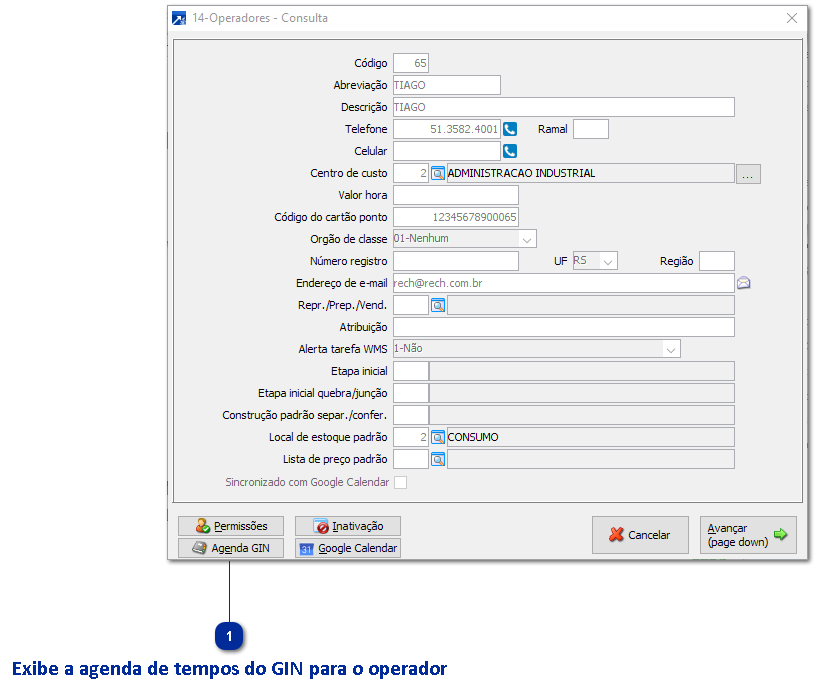 Integração com Gestão Industrial
