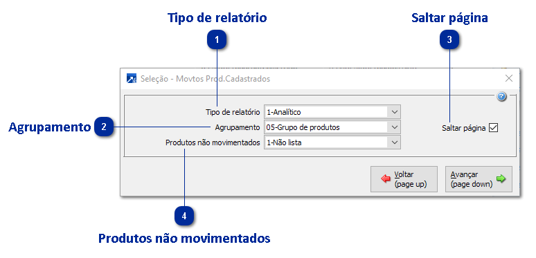 Relatório - Movimento de Produtos Cadastrados