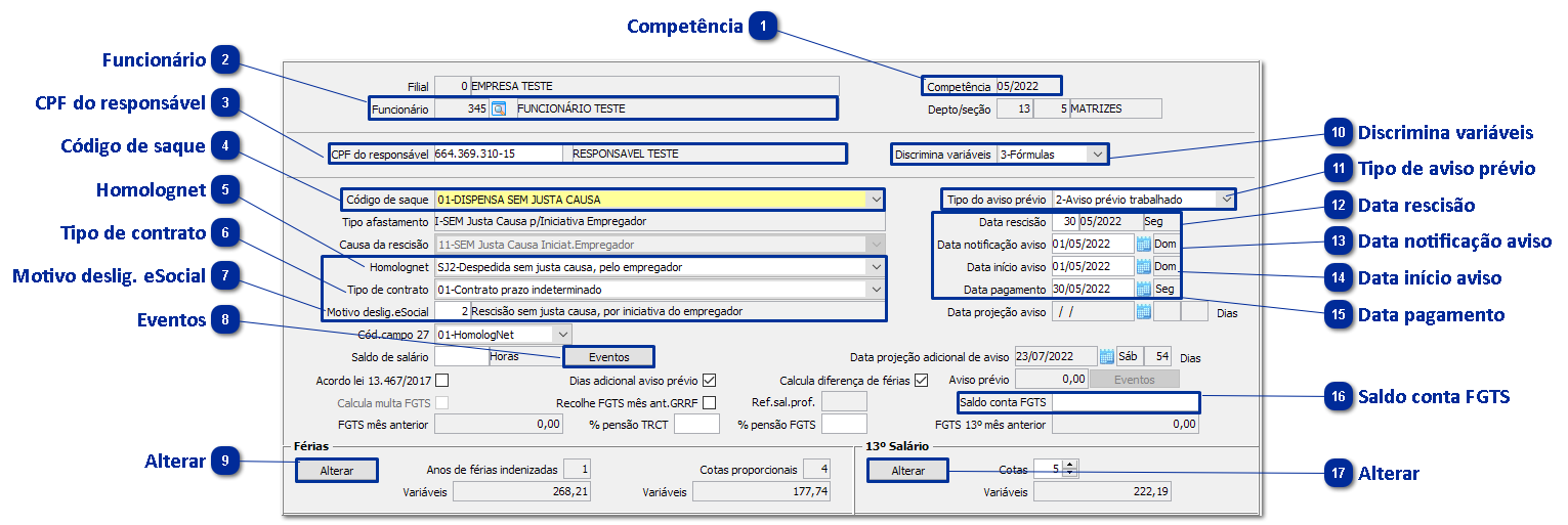 Rescisão Aviso Prévio trabalhado