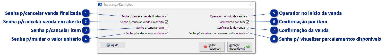 Segurança e Restrições