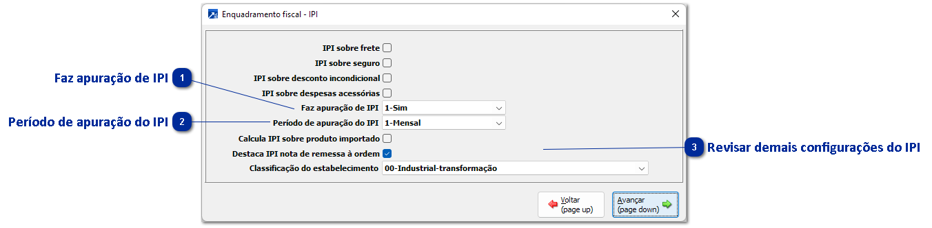 Alteração do tipo de tributação para o Estoque