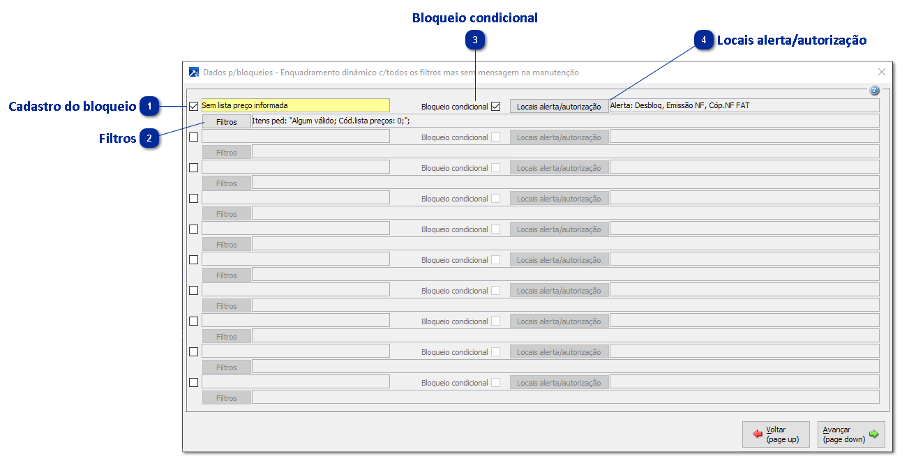 Enquadramento dinâmico ao gravar o pedido
