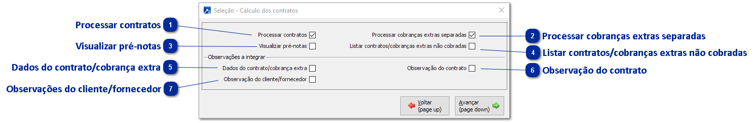 Cálculo dos Contratos