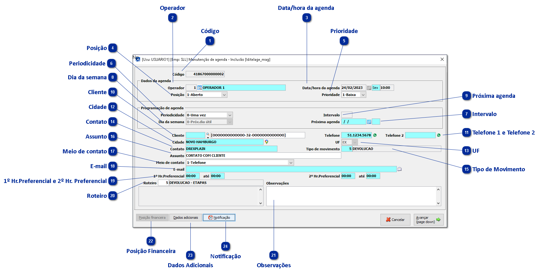 Como Criar um Agendamento