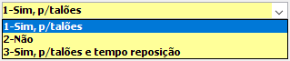 1. Controla dias de processo de produção 
