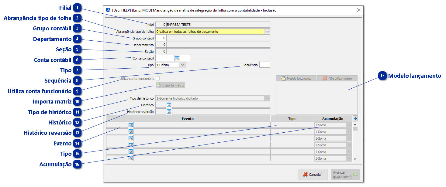 Integração Folha X Contabilidade