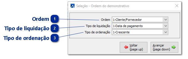 Demonstrativo Financeiro Diversos Períodos