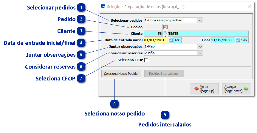 Emitindo o Retorno do Beneficiamento em Notas Separadas 