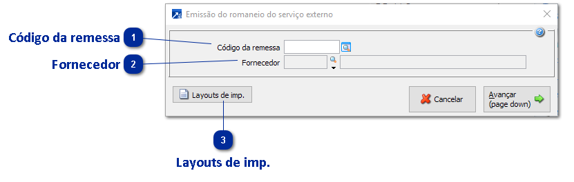 Emissão de Romaneio