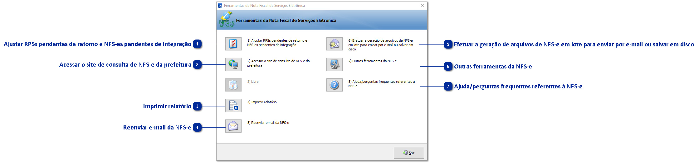 Ferramentas da Nota Fiscal de Serviços Eletrônica