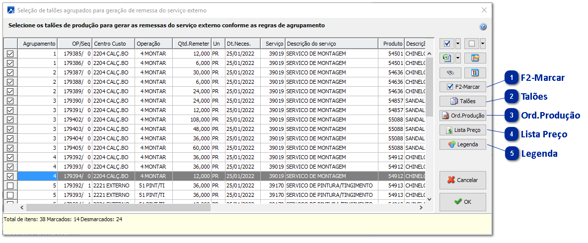 Geração de Remessa Agrupada