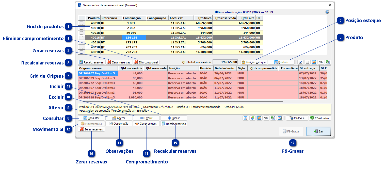Gerenciamento no Estoque