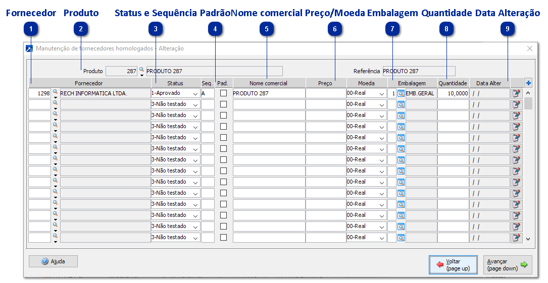 Homologação de Fornecedores