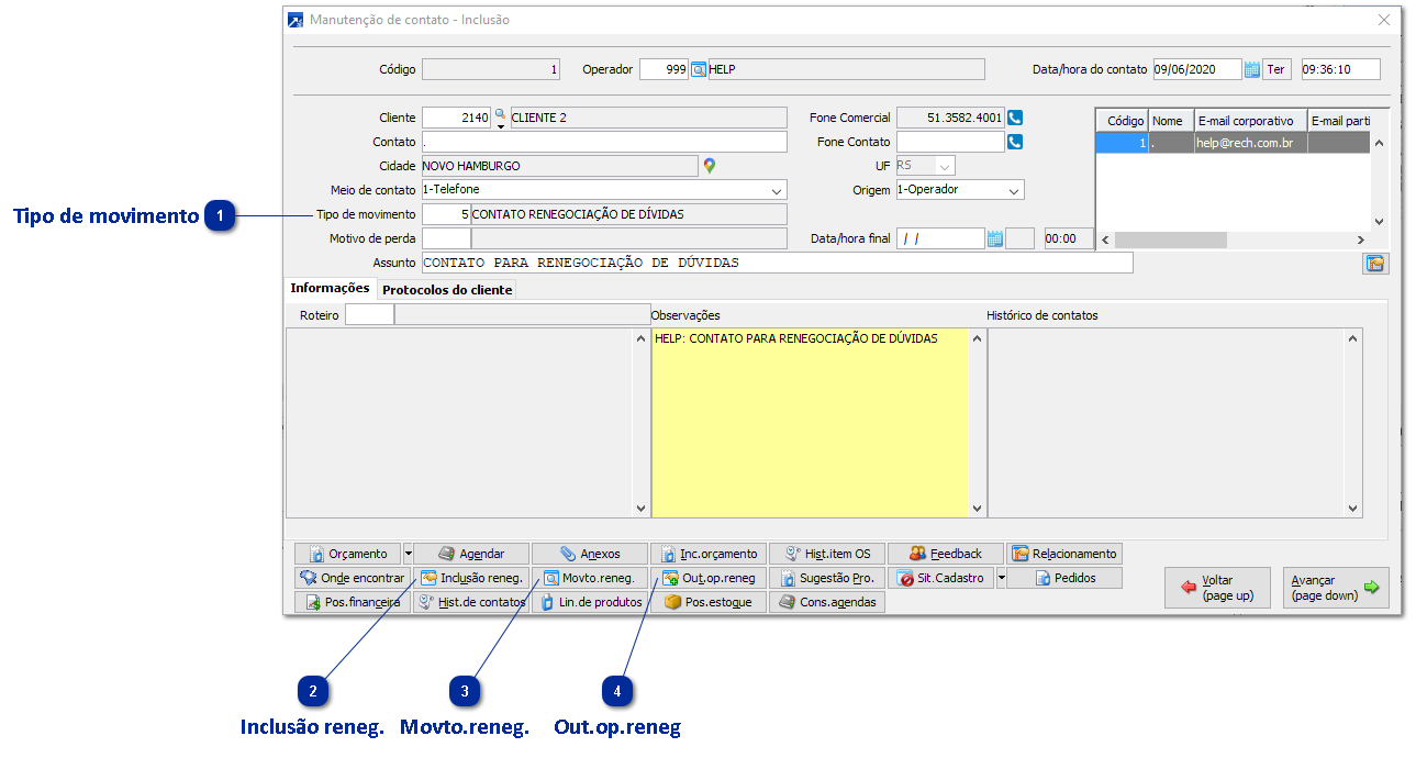 Inclusão da Renegociação de Dívidas via Telemarketing