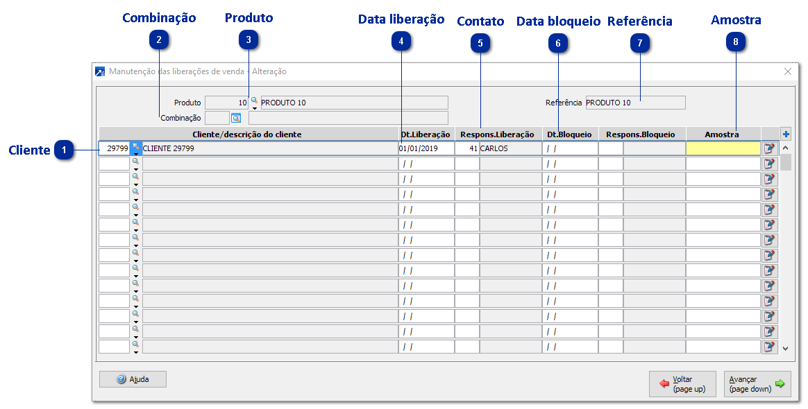 Liberação de Venda