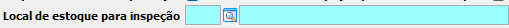 12. Local de estoque para inspeção
