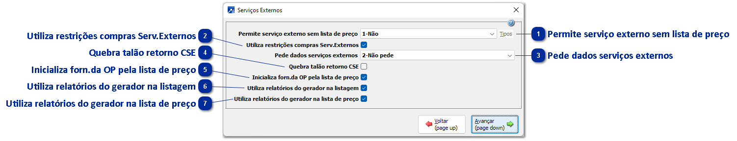 Configurações do Sistema