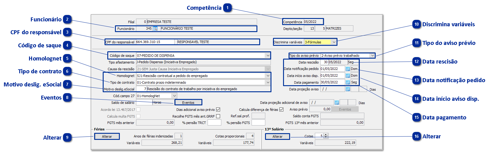 Rescisão Aviso Prévio trabalhado