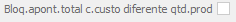 21. Bloq.apont.total dif.qtd.prod