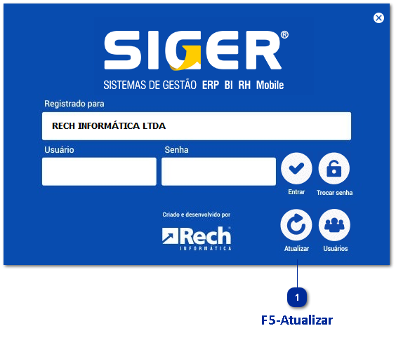 Atualização do ERP SIGER®