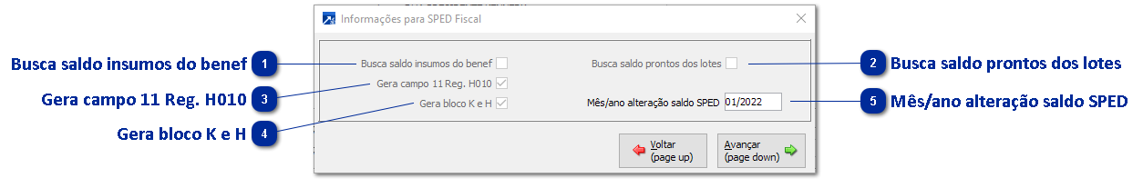 Botão <SPED Fiscal>
