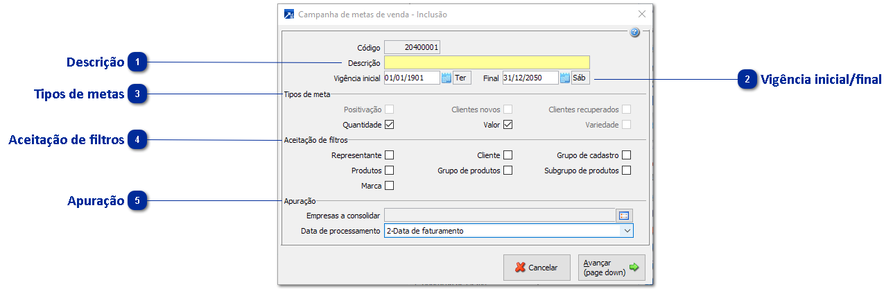 Campanhas de Vendas