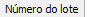 6. Número do lote