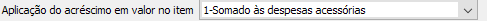 17. Aplicação do acréscimo em valor no item