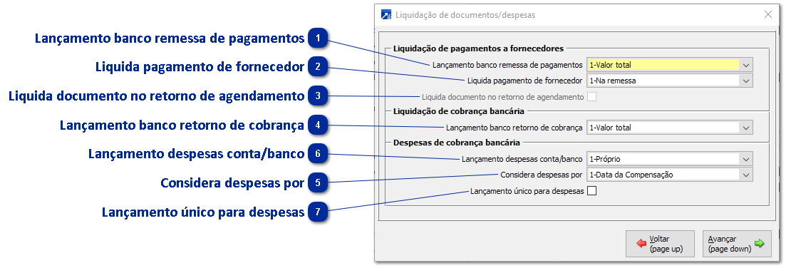 Liquidação de Documentos/Despesas