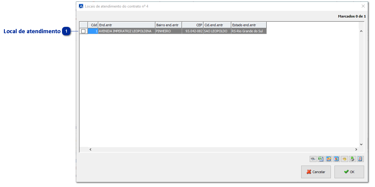 Locais de Atendimento