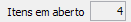 1. Itens em aberto
