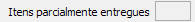 2. Itens parcialmente entregues