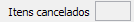 4. Itens cancelados
