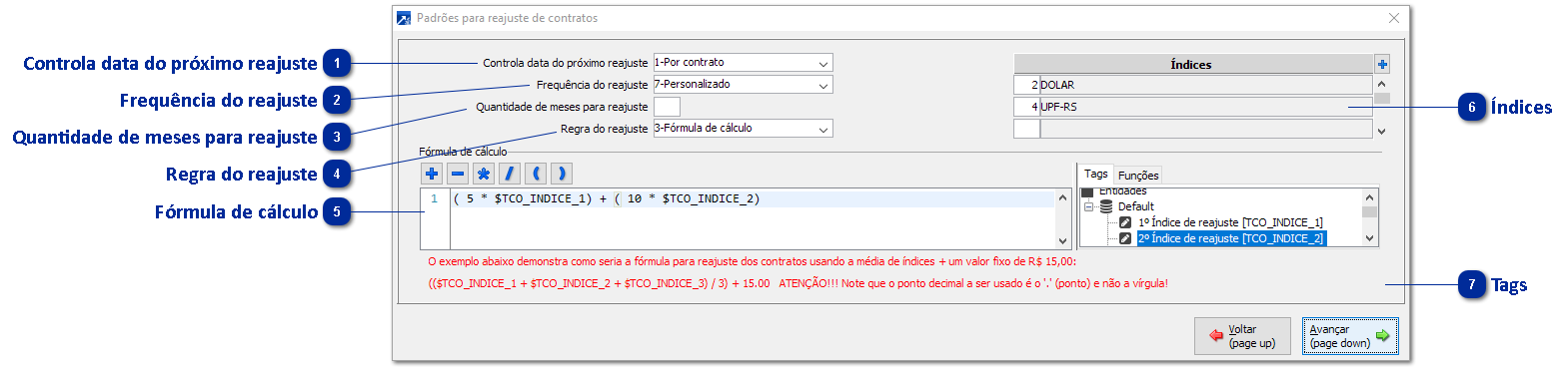 Padrões para Ajuste